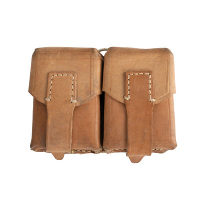 Serbian Dual Ammo Leather Pouch | Used [5/Units]