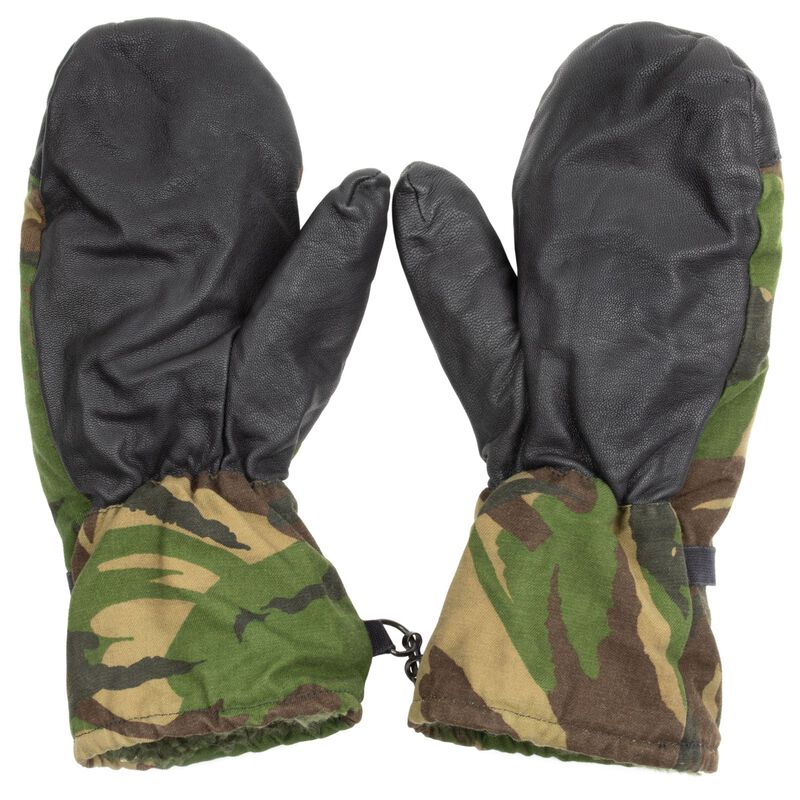 Dutch Military Woodland Mittens | Leather Palms, , large image number 1