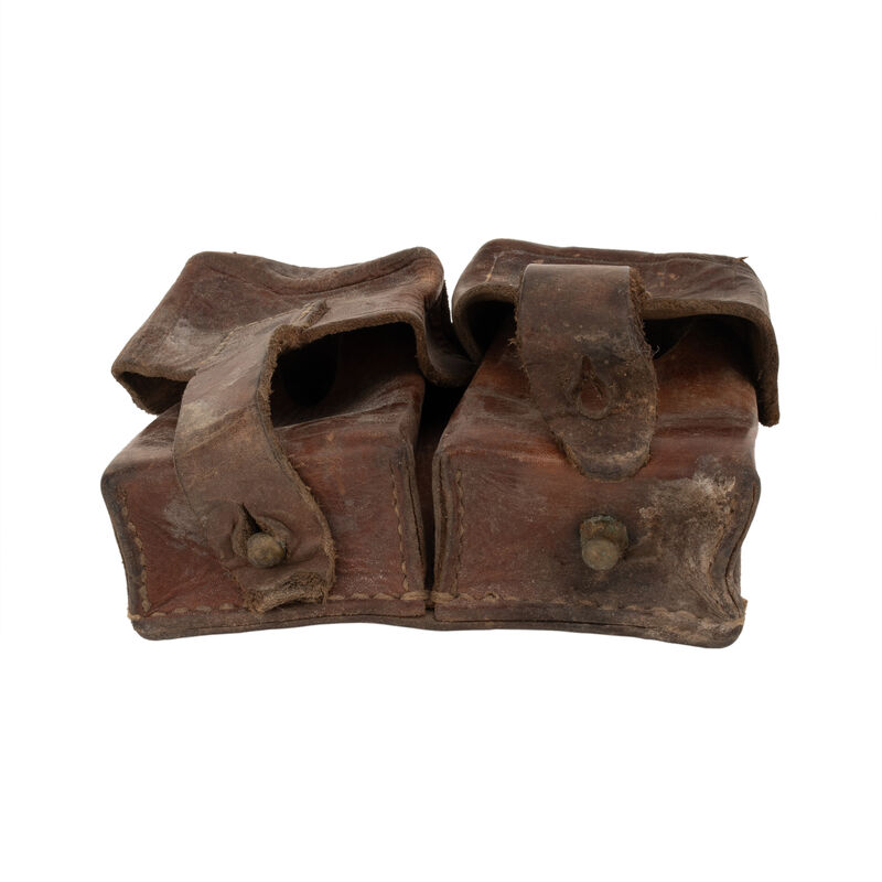 Serbian Dual Ammo Leather Pouch | Used, , large image number 7