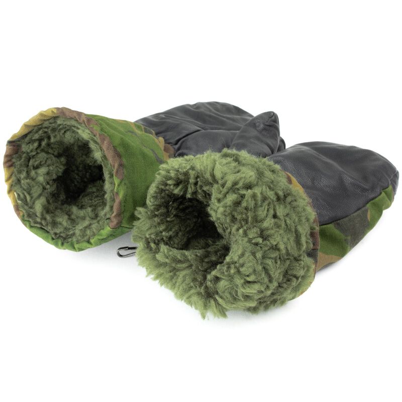 Dutch Military Woodland Mittens | Leather Palms, , large image number 2