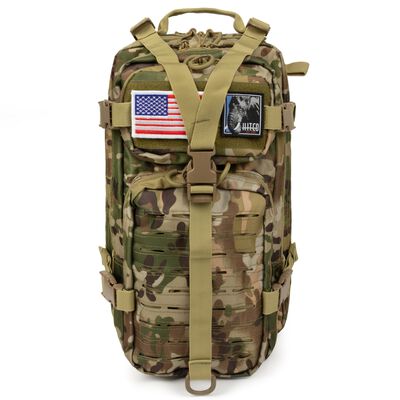 HITCO™ Assault Pack | MOLLE Backpack | Black Camo [2 Backpacks/Unit], , large