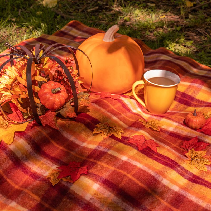 Pumpkin Spice Classic Wool Blanket, , large image number 5