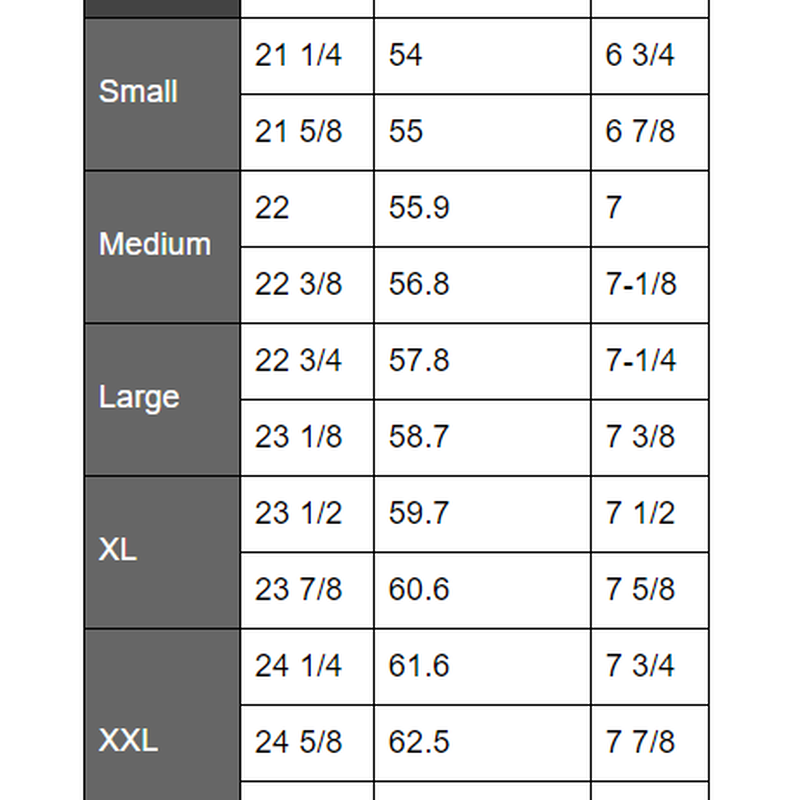 Standard Hat Size Chart image number 3