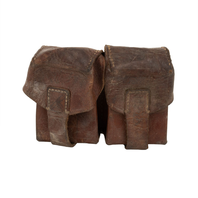Serbian Dual Ammo Leather Pouch | Used, , large image number 4
